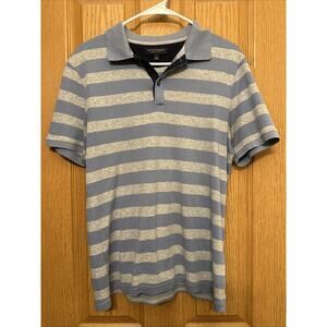 Banana Republic Polo Shirt Womens Medium Luxury Touch Short Sleeve Preppy